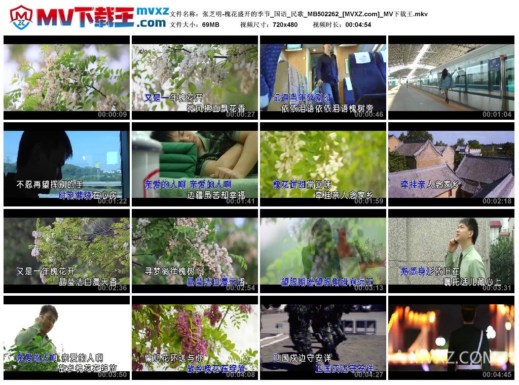 张芝明-槐花盛开的季节_国语_民歌_MB502262